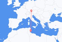 Flyrejser fra Djerba, Tunesien til Innsbruck, Østrig