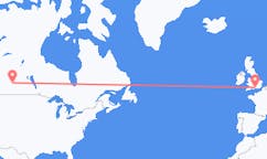 出发地 加拿大出发地 萨斯卡通前往英格兰的南安普敦的航班
