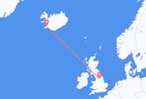 Flyg från Leeds, England till Reykjavík, England