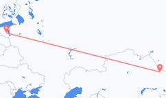 出发地 哈萨克斯坦塞米伊目的地 爱沙尼亚塔尔图的航班