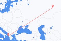 Fly fra Yekaterinburg til Korfu