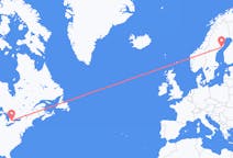 Flyg från Waterloo, Ontario, Kanada till Umeå, Sverige
