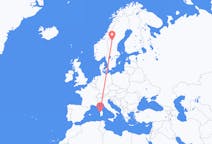 Flights from Alghero, Italy to Östersund, Sweden