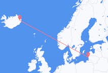 Voos de Palanga, Lituânia para Egilsstaðir, Islândia