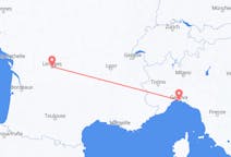 Flyreiser fra Limoges, Frankrike til Genova, Italia