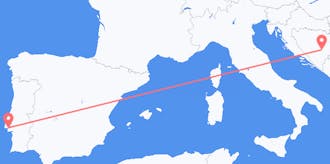 出发地 葡萄牙飞往波斯尼亚和黑塞哥维那航班