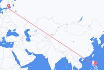 Flyg från Legazpi City, Filippinerna till Sankt Petersburg, Ryssland