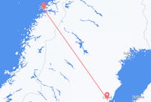 Vluchten van Bodø, Noorwegen naar Umeå, Zweden