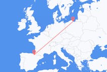 Vluchten van Gdańsk naar Pamplona
