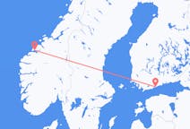 フィンランド、 ヘルシンキから、フィンランド、モルデへ行きのフライト