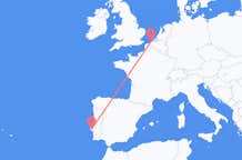 Flug frá Oostende, Belgíu til Lissabon, Portúgal