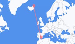 아이슬란드 에질스타디르에서 출발해 스페인 멜리야에게(으)로 가는 항공편