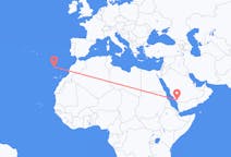 Flyg från Abha, Saudiarabien till Funchal, Portugal