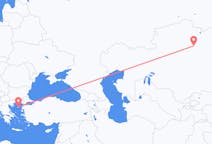 Loty z Nur-Sułtan do Lemnos