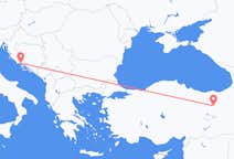 Flyreiser fra Erzincan, Tyrkia til Split, Kroatia