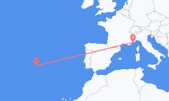 Flyg från Monaco, Monaco till Ponta Delgada, Portugal