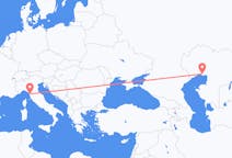 Flyg från Atyraw, Kazakstan till Pisa, Italien