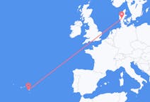 Flights from Ponta Delgada, Portugal to Billund, Denmark
