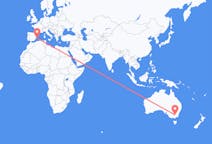 Flyreiser fra Albury, Australia til Ibiza, Spania