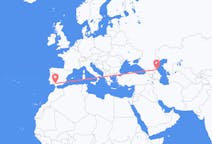 Flyg från Machatjkala, Ryssland till Sevilla, Spanien
