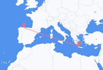 Flyrejser fra Santiago del Monte, Spanien til Chania, Grækenland