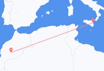 Flyreiser fra Quarzazate, Marokko til Catania, Italia