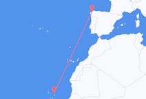 Vluchten van Sal, Kaapverdië naar La Coruna, Spanje