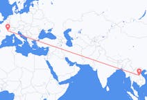 Flights from Nakhon Phanom Province, Thailand to Lyon, France
