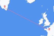 出发地 法国出发地 图尔目的地 格陵兰纳萨尔苏克的航班