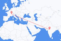 印度出发地 印多尔飞往印度目的地 日內瓦的航班