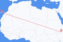 Flyreiser fra Bahir Dar, Etiopia til Las Palmas, Spania