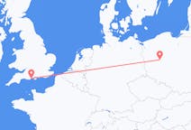 Flights from Bournemouth, England to Poznań, Poland