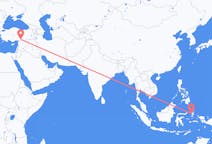 Flights from Ternate City, Indonesia to Gaziantep, Turkey