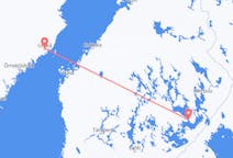 Vols de Savonlinna, Finlande pour Umeå, Suède