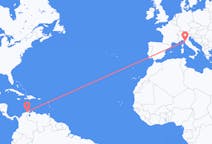 Flyreiser fra Riohacha, Colombia til Pisa, Italia