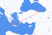 トルコのオルドゥからから、ギリシャのハニアまでのフライト