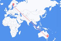 Flyrejser fra Canberra, Australien til Tampere, Finland