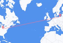 Flyrejser fra Columbus, USA til Gdańsk, Polen