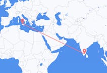 Flyreiser fra Madurai, India til Palermo, Italia