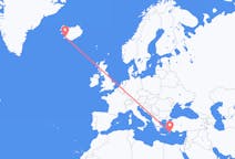 Flights from Rhodes to Reykjavík