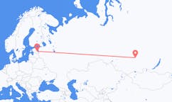 Flights from Krasnoyarsk, Russia to Tartu, Estonia