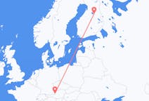 出发地 奥地利出发地 萨尔茨堡目的地 芬兰卡亚尼的航班