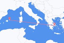 Flyreiser fra Athen, til Mahon