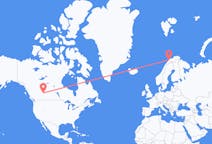 Flyg från Edmonton till Tromsö