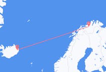 Flyrejser fra Egilsstaðir, Island til Alta, Norge