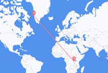 Flyreiser fra Bujumbura, Burundi til Sisimiut, Grønland