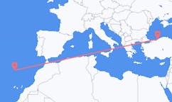 Vuelos de Zonguldak, Turquía hacia Puerto Santo, Portugal