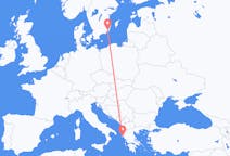Flyreiser fra Kalmar, Sverige til Korfu, Hellas