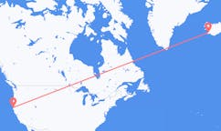 Flyg från Arcata, Kalifornien, USA till Reykjavik, Island