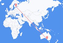Flyrejser fra Adelaide, Australien til Lappeenranta, Finland